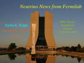 Neutrino Flavor Oscillations at the Fermilab Main Injector