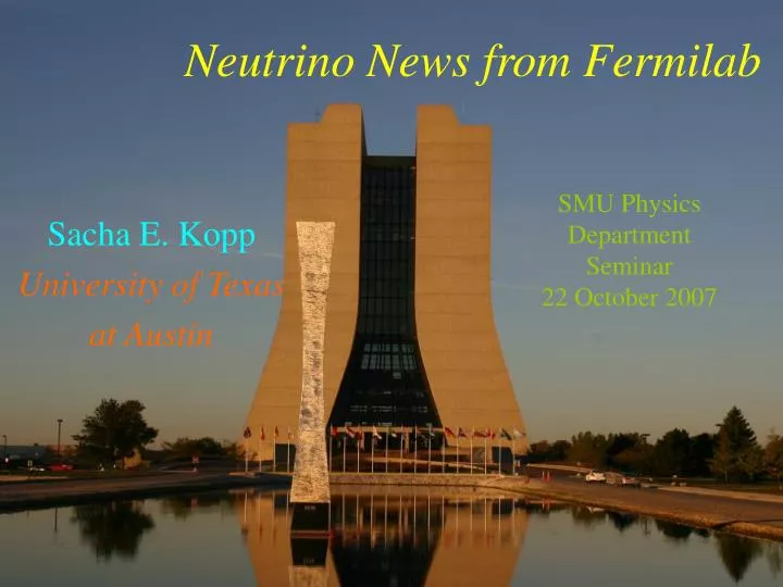 neutrino flavor oscillations at the fermilab main injector