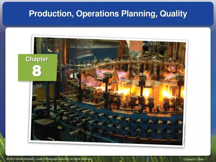production operations planning quality