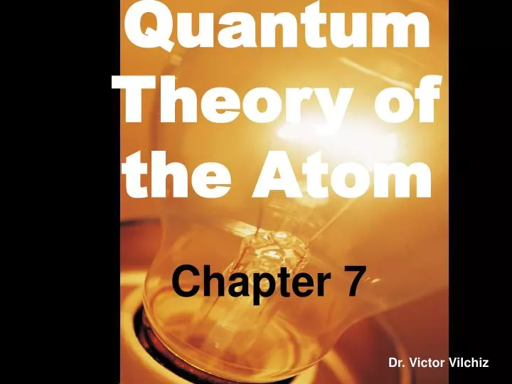 quantum theory of the atom