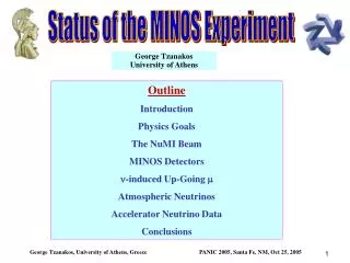 Status of the MINOS Experiment