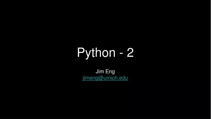 python 2