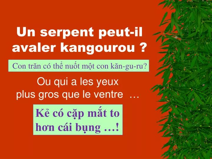 un serpent peut il avaler kangourou