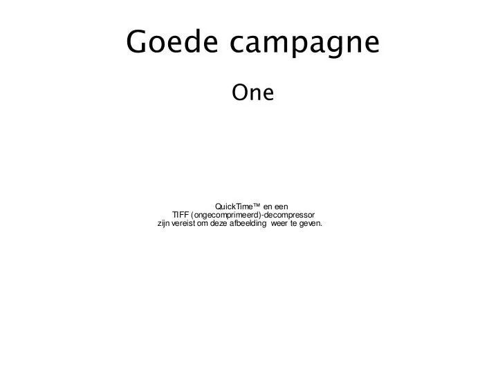 goede campagne