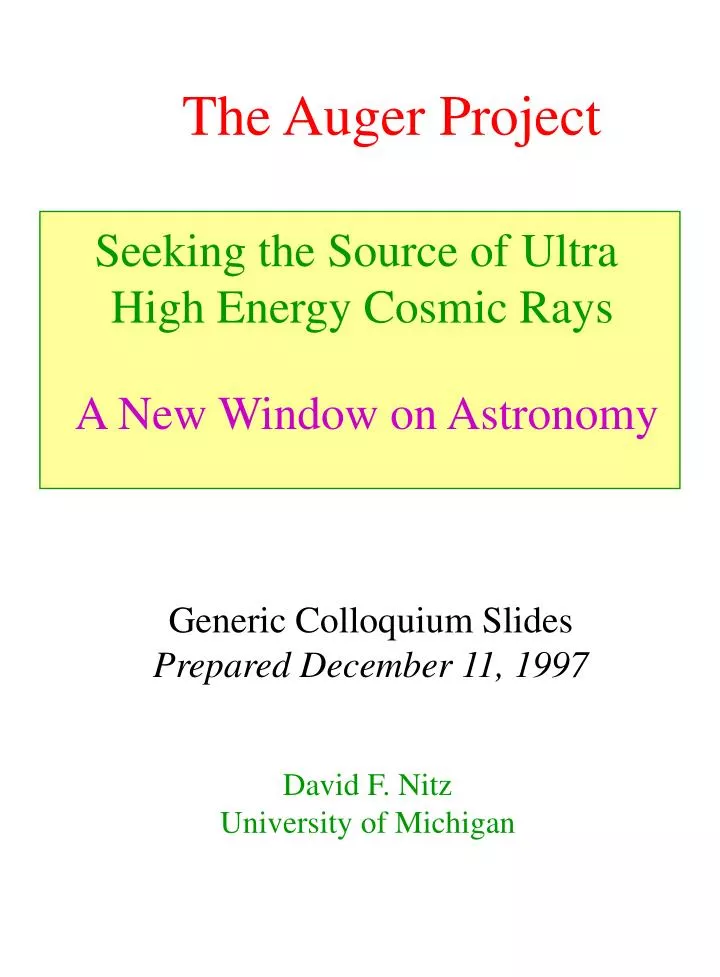 the auger project