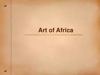 Art of Africa