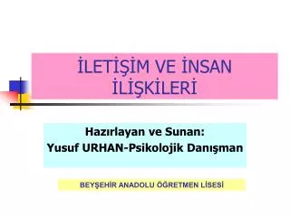 let m ve nsan l k ler