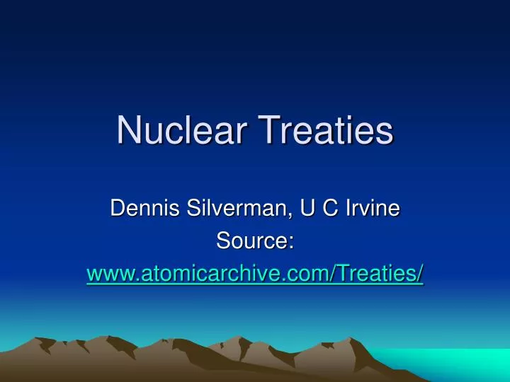 nuclear treaties