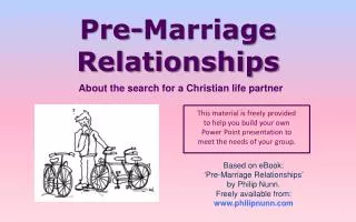 Pre-Marriage Relationships