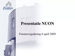 presentatie nuon