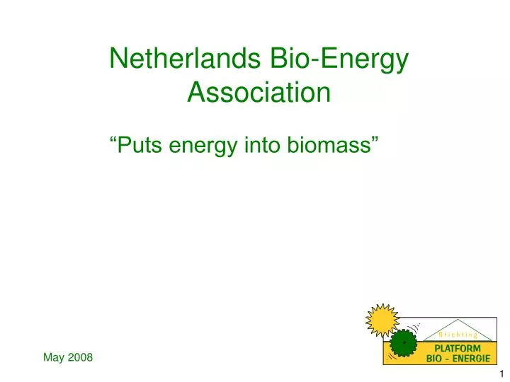netherlands bio energy association