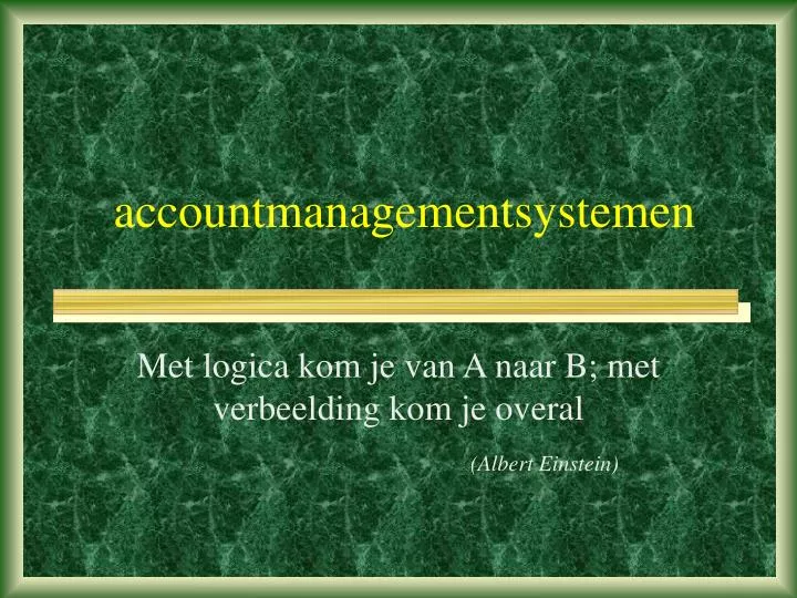 accountmanagementsystemen