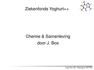 chemie samenleving door j bos