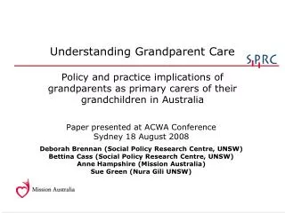 Paper presented at ACWA Conference Sydney 18 August 2008