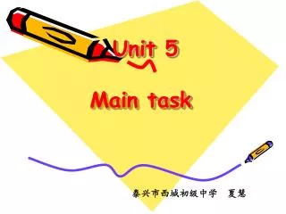 Unit 5 Main task