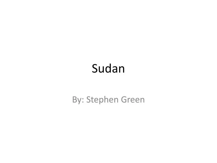 sudan