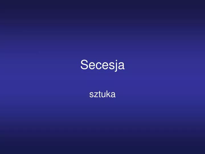 secesja