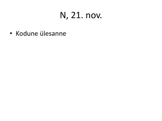 n 21 nov