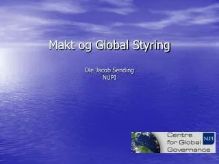 makt og global styring ole jacob sending nupi