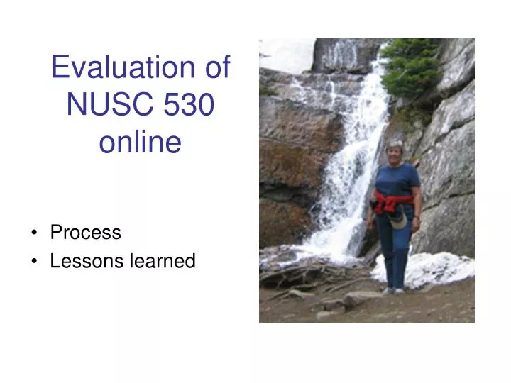 evaluation of nusc 530 online