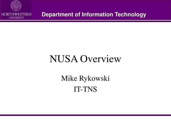 nusa overview