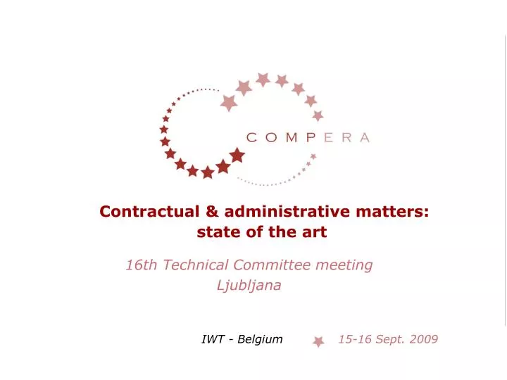 contractual administrative matters state of the art