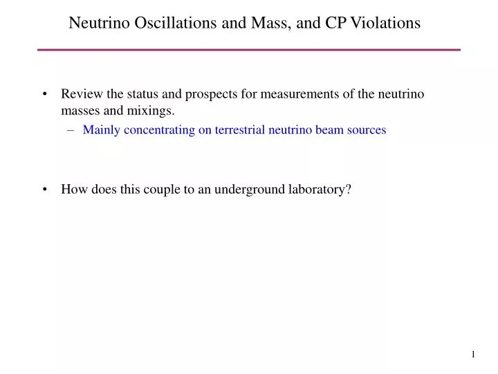 neutrino oscillations and mass and cp violations