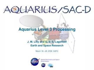 Aquarius Level 3 Processing