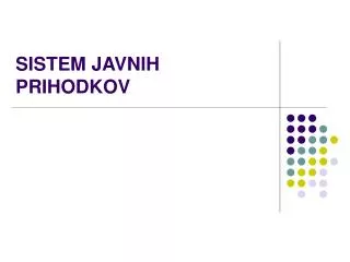 sistem javnih prihodkov