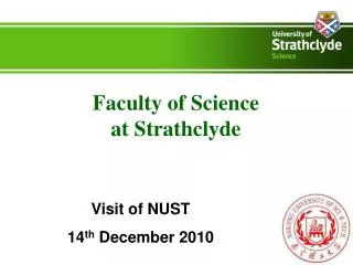 Faculty of Science at Strathclyde