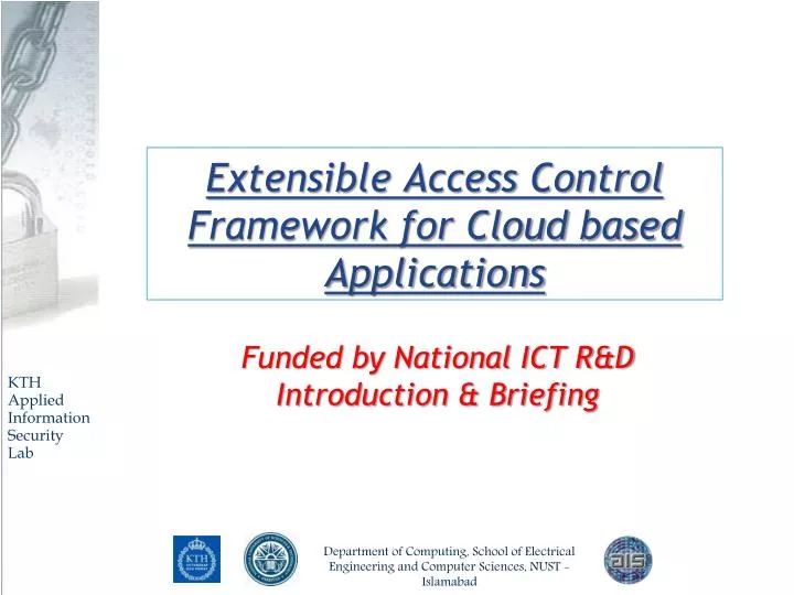 extensible access control framework for cloud based applications