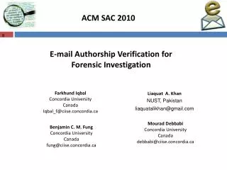 ACM SAC 2010