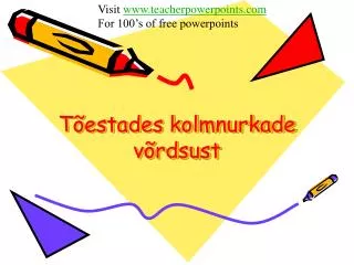 Tõestades kolmnurkade võrdsust