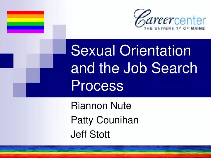 sexual orientation and the job search process