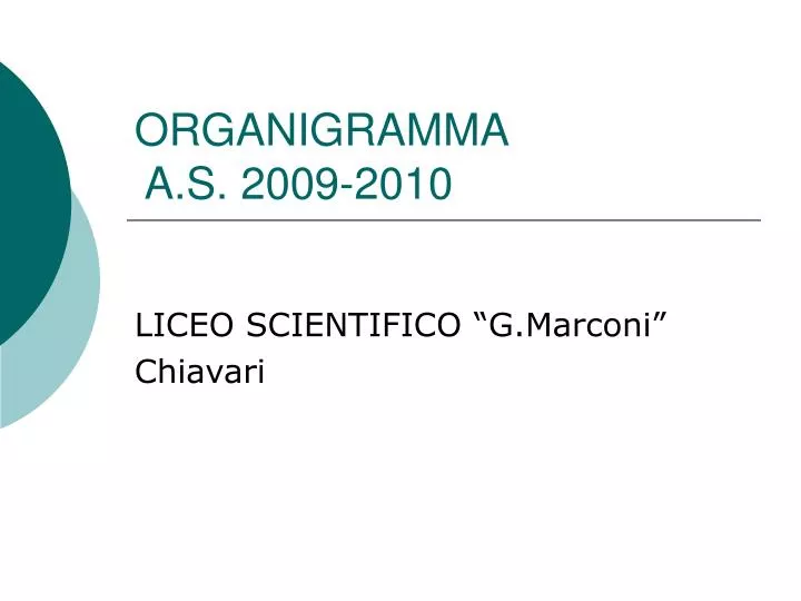 organigramma a s 2009 2010