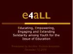 Empowering Youth for Education: A Solidarity Campaign Presentation - slide 1