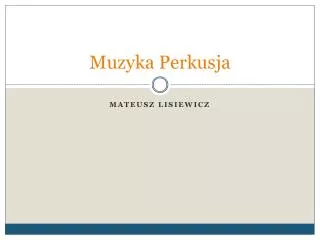 muzyka perkusja