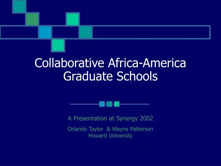 collaborative africa america graduate schools