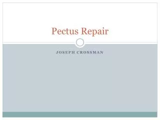 Pectus Repair