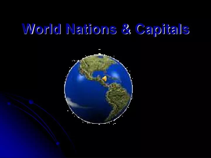 world nations capitals