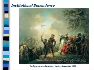 Institutional Dependence