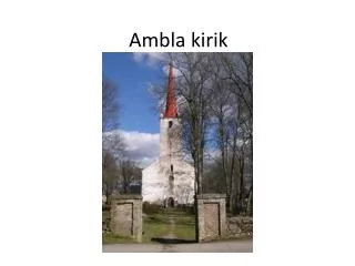 ambla kirik