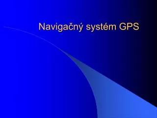 naviga n syst m gps