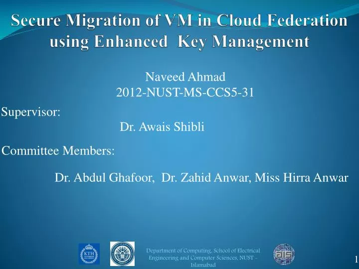 secure migration of vm in cloud federation using enhanced key management