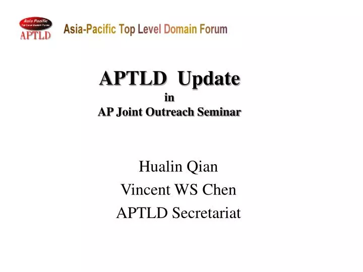 aptld update in ap joint outreach seminar