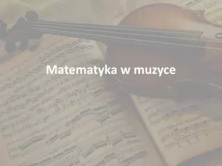 matematyka w muzyce