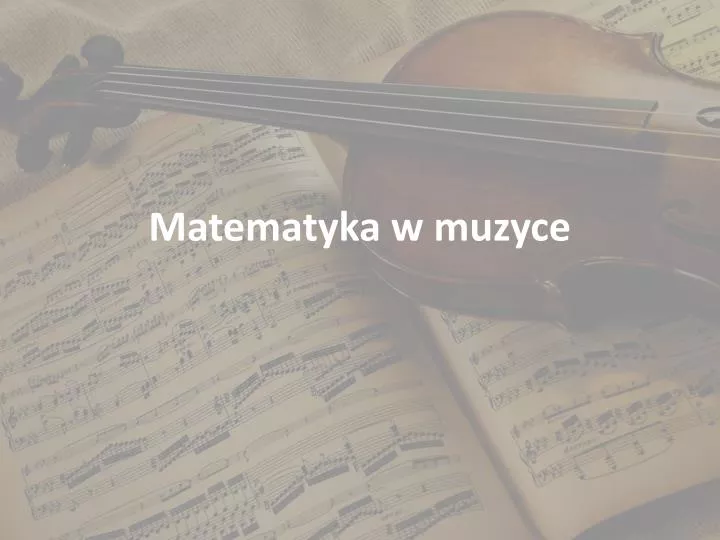 matematyka w muzyce