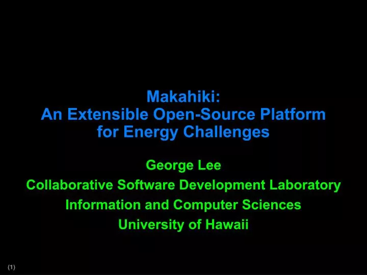 makahiki an extensible open source platform for energy challenges
