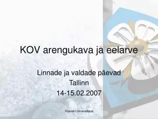 kov arengukava ja eelarve