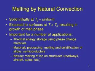 Melting by Natural Convection